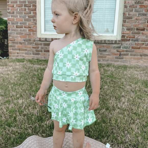 Toddler two piece set skirted bummie - Picture 2 of 5